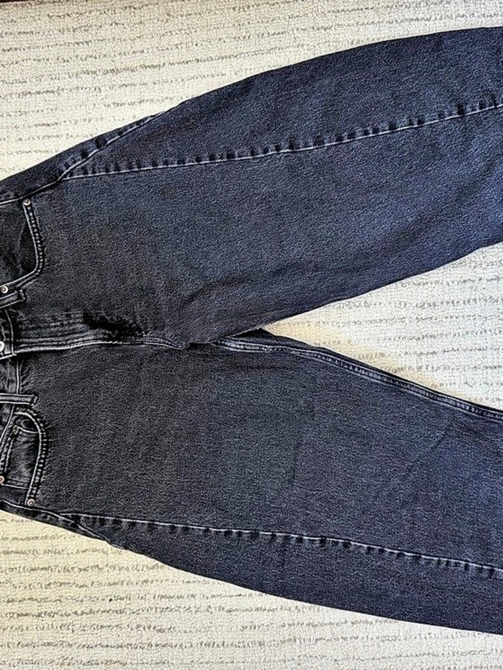 Abercrombie & Fitch Curve Love The Barrel Jean Boot Cut Black Waist 29